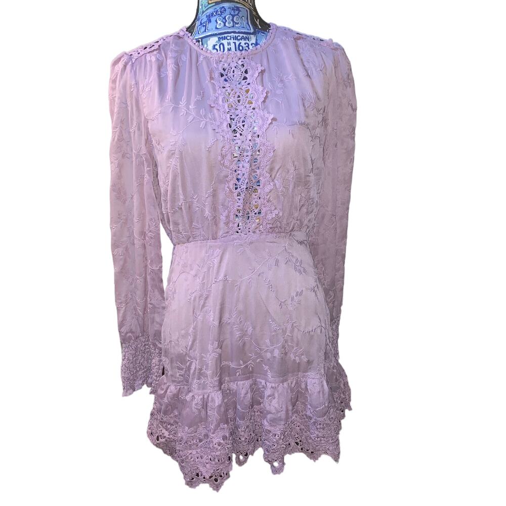 Lilac Lace MINI dress size Medium NWT - Picture 15 of 16